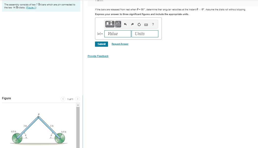 The assembly consists of two 7 l b bars which are