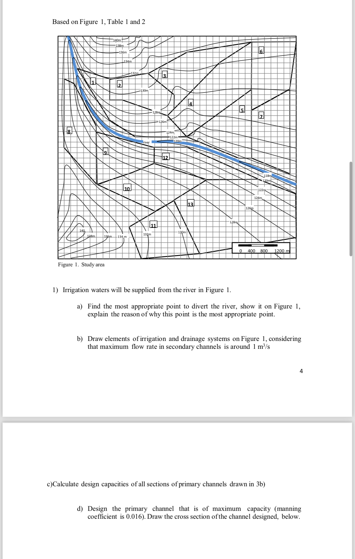 Based on Figure 1 , Table 1 and 2 Irrigation