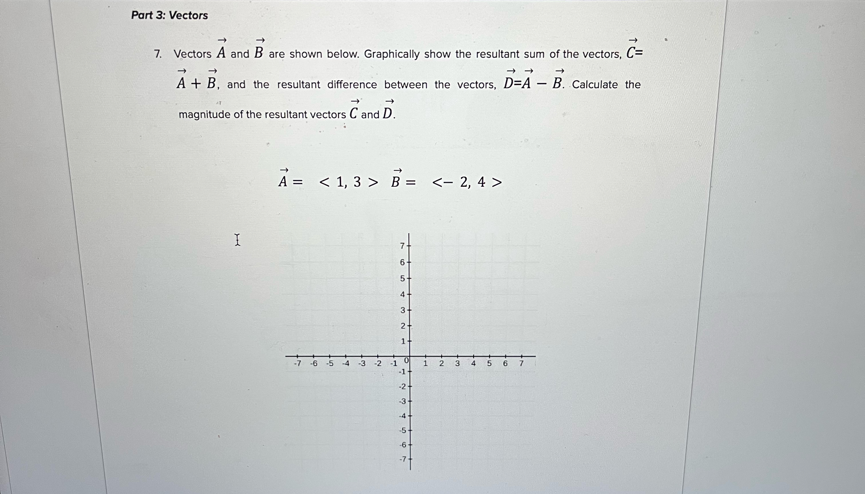 Part 3 : Vectors 7 . Vectors vec ( A ) and vec (
