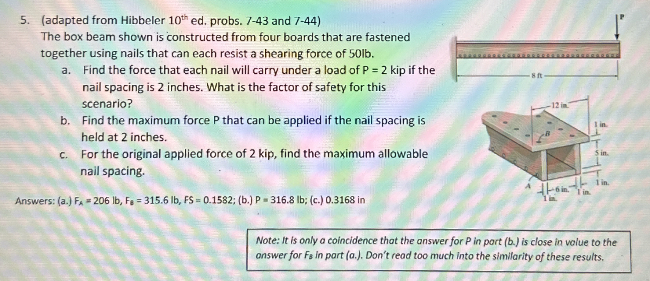 ( adapted from Hibbeler 1 0 t h ed . probs. 7 - 4