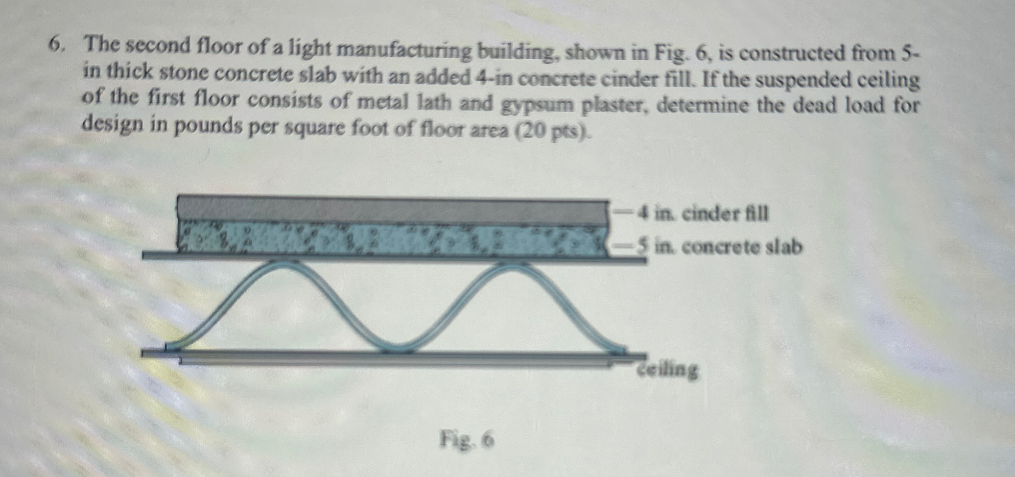 The second floor of a light manufacturing