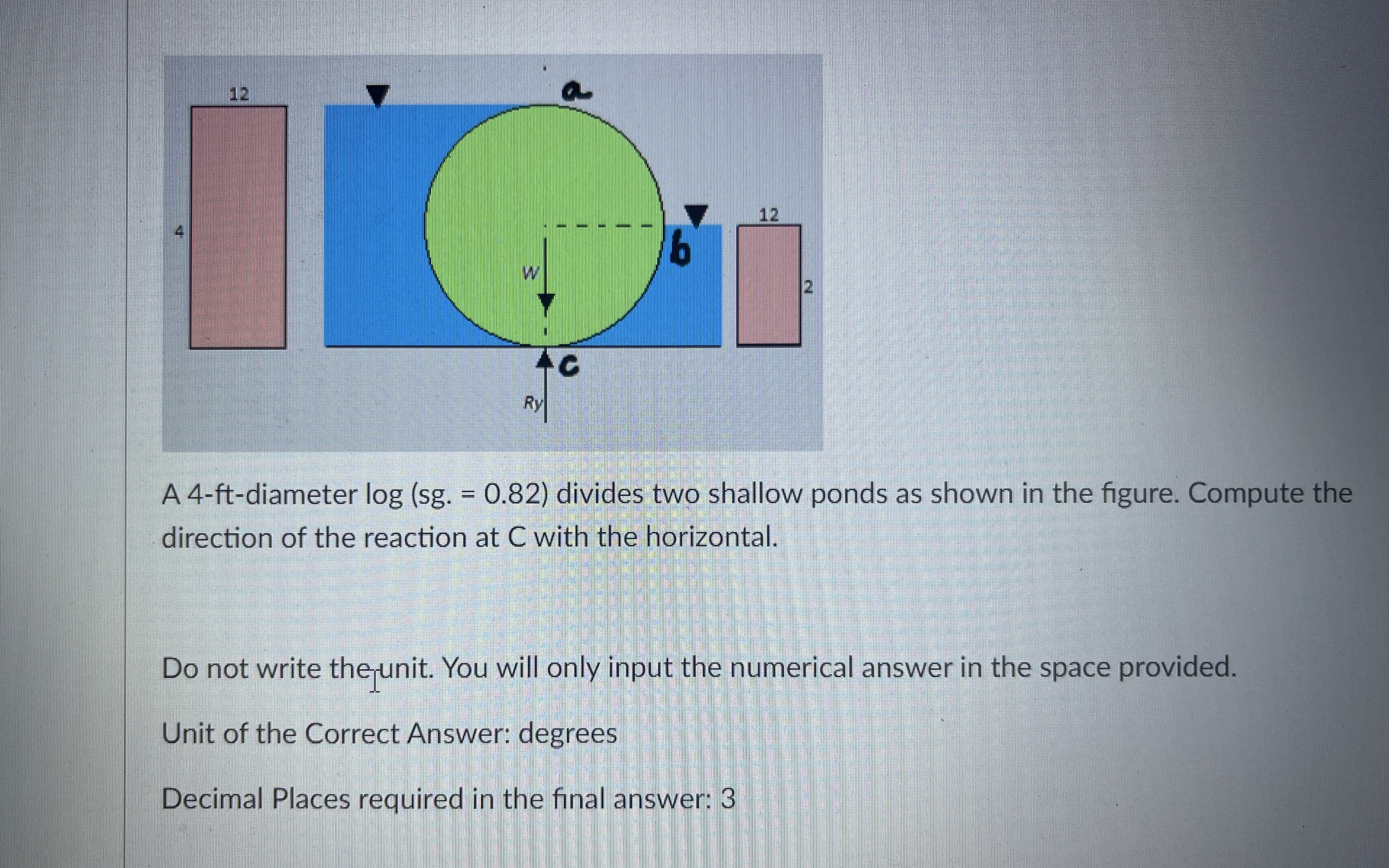 A 4 - ft - diameter log