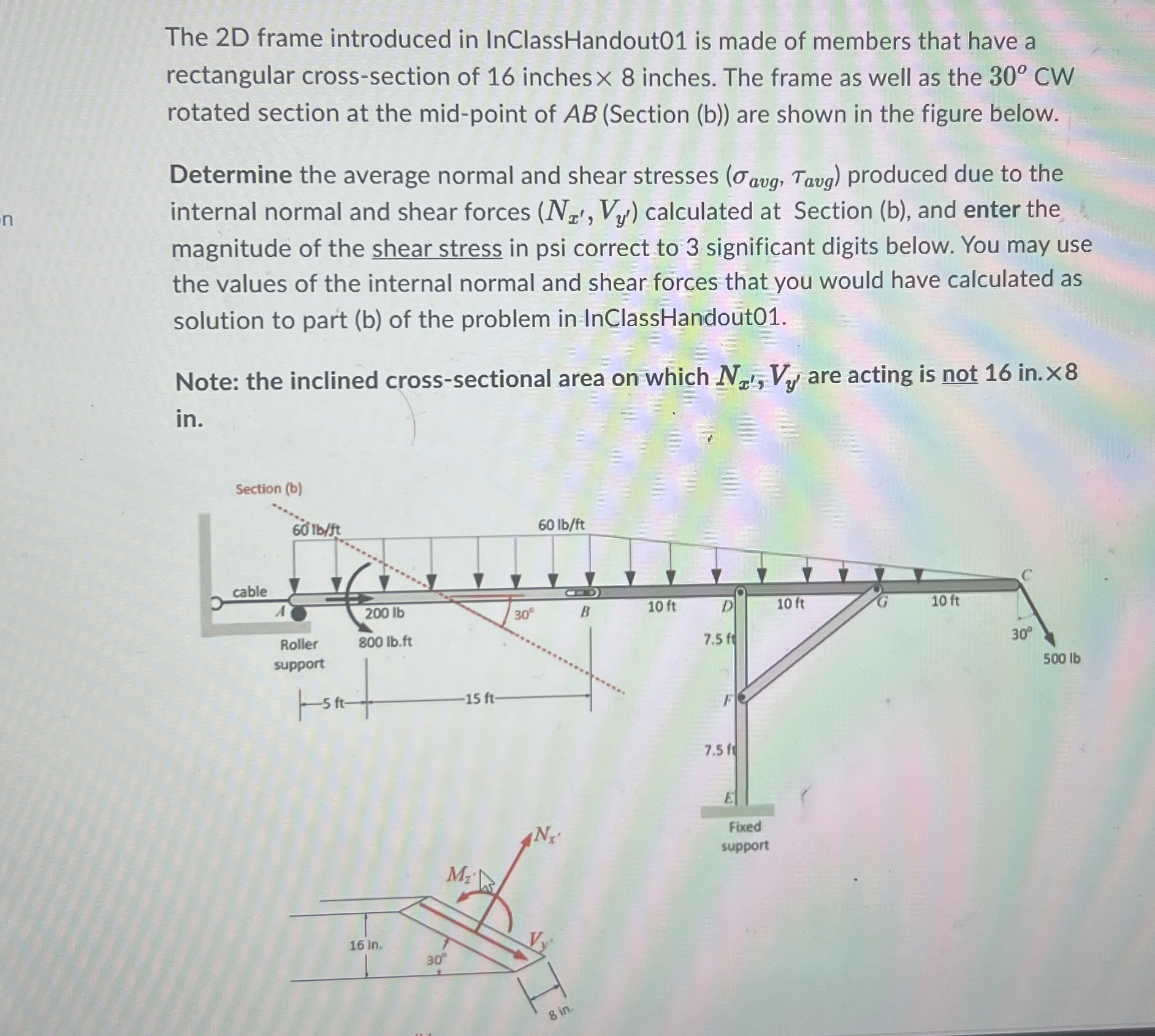 The 2 D frame introduced in InClassHandout 0 1 is