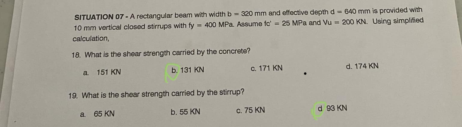 SITUATION 0 7 - A rectangular beam with width b =