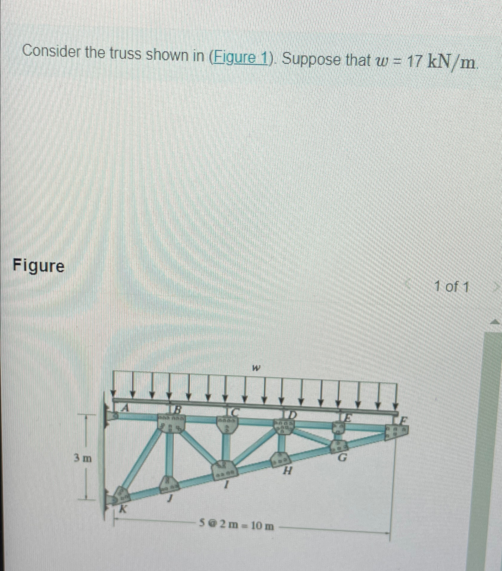 Consider the truss shown in ( Eigure 1 ) .