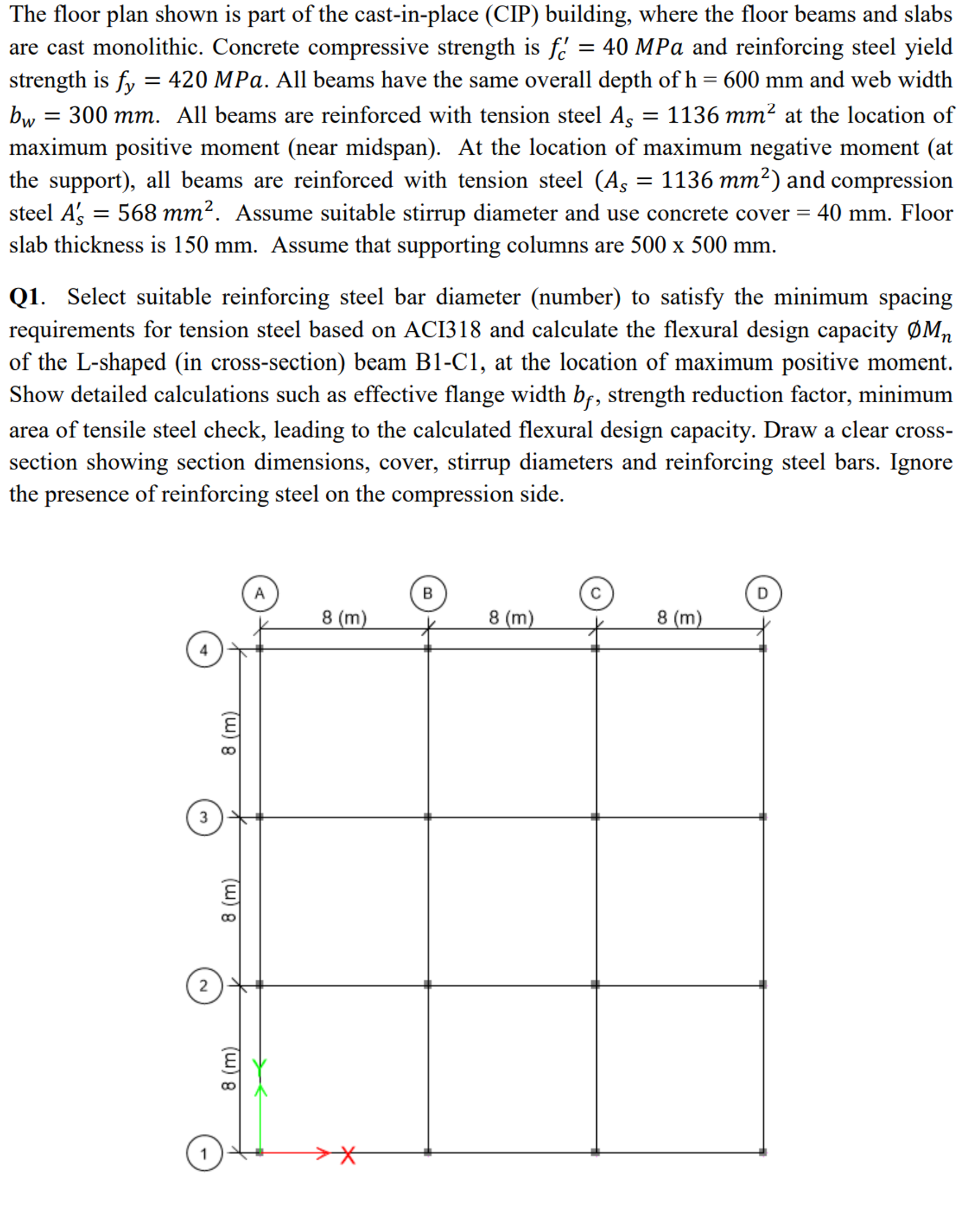 The floor plan shown is part of the cast - in -