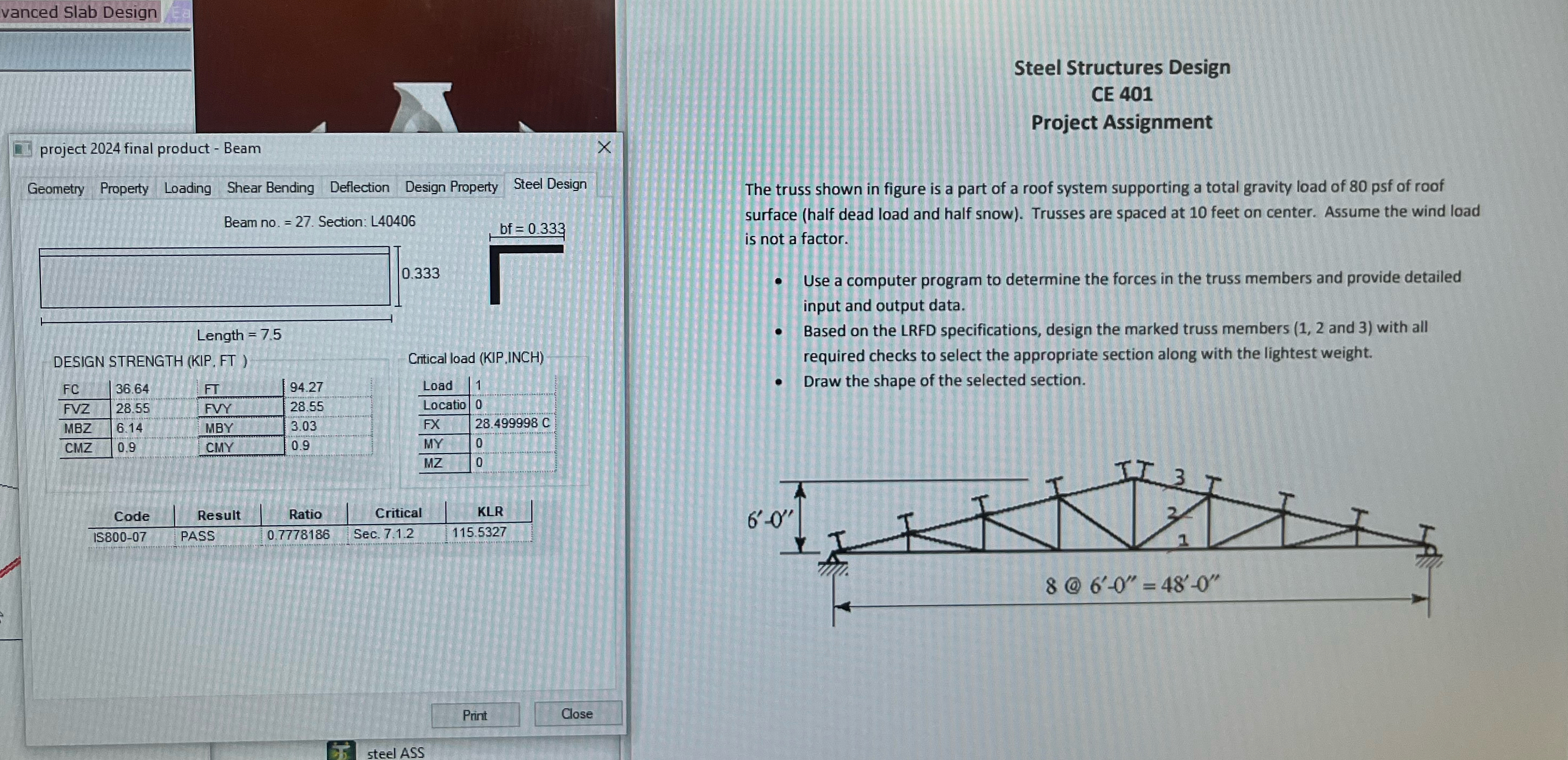 vanced Slab Design q , q , project 2 0 2 4 final