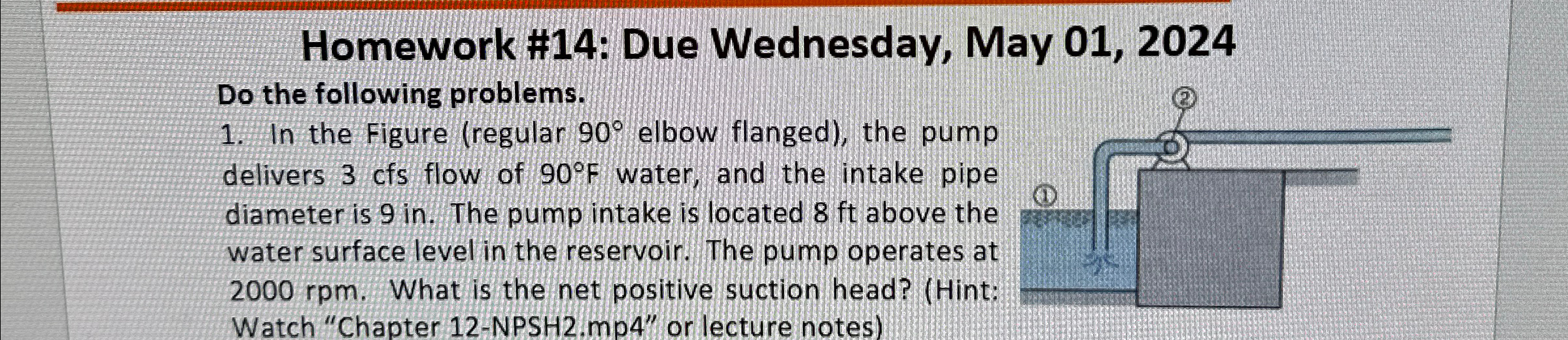 Homework # 1 4 : Due Wednesday, May 0 1 , 2 0 2 4