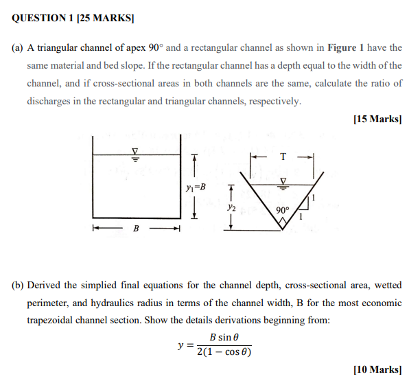 QUESTION 1 [ 2 5 MARKS ] ( a ) A triangular