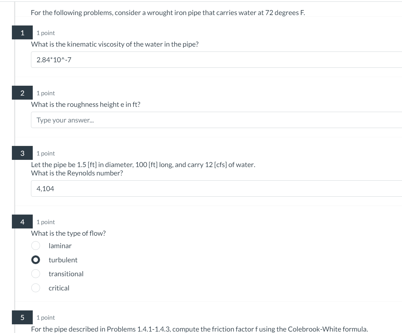 For the following problems, consider a wrought