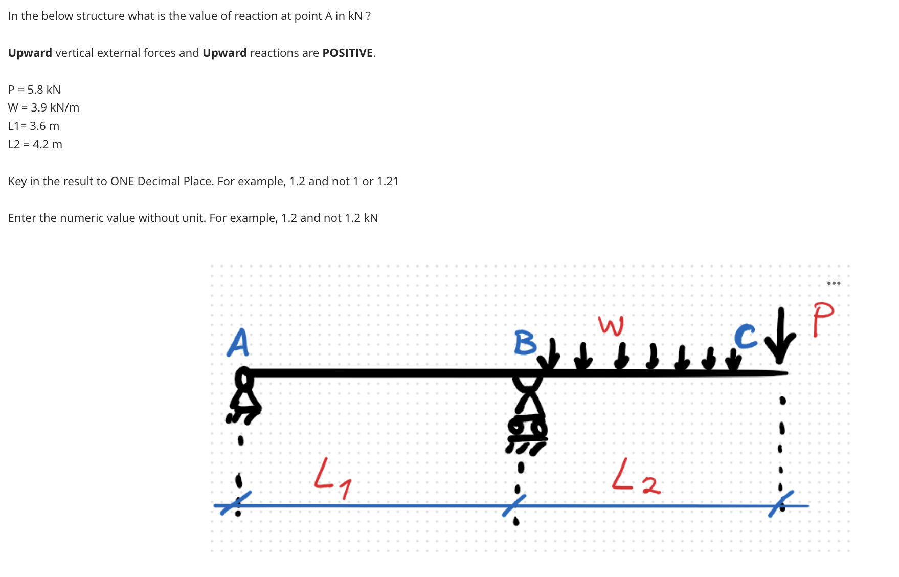 In the below structure what is the value of