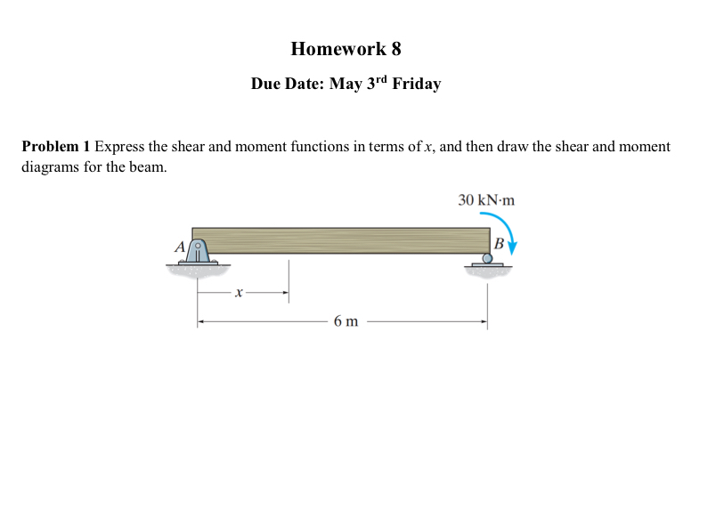 Homework 8 Due Date: May 3 r d Friday Problem 1