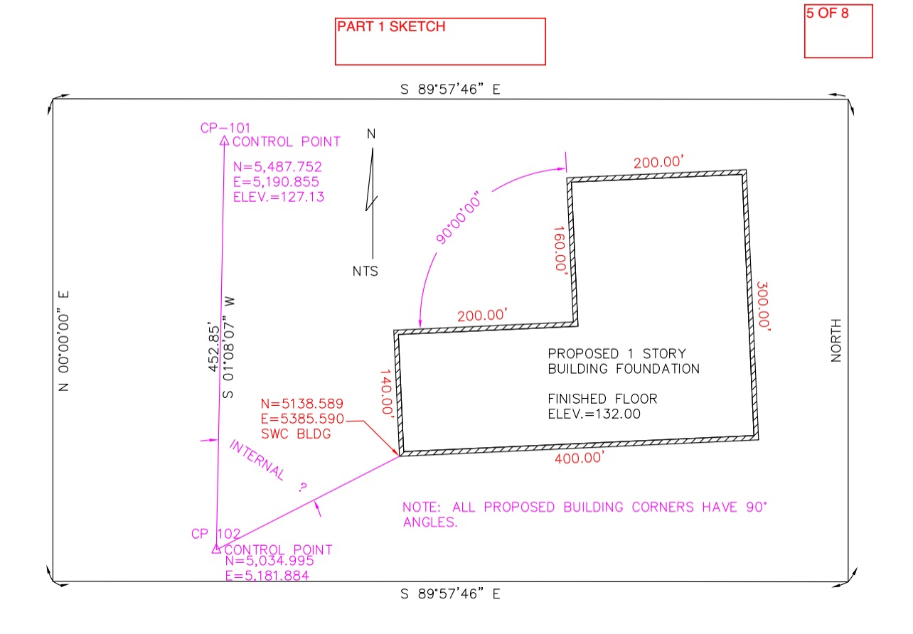 USING THE PROVIDED SKETCH ABOVE, DETERMINE THE