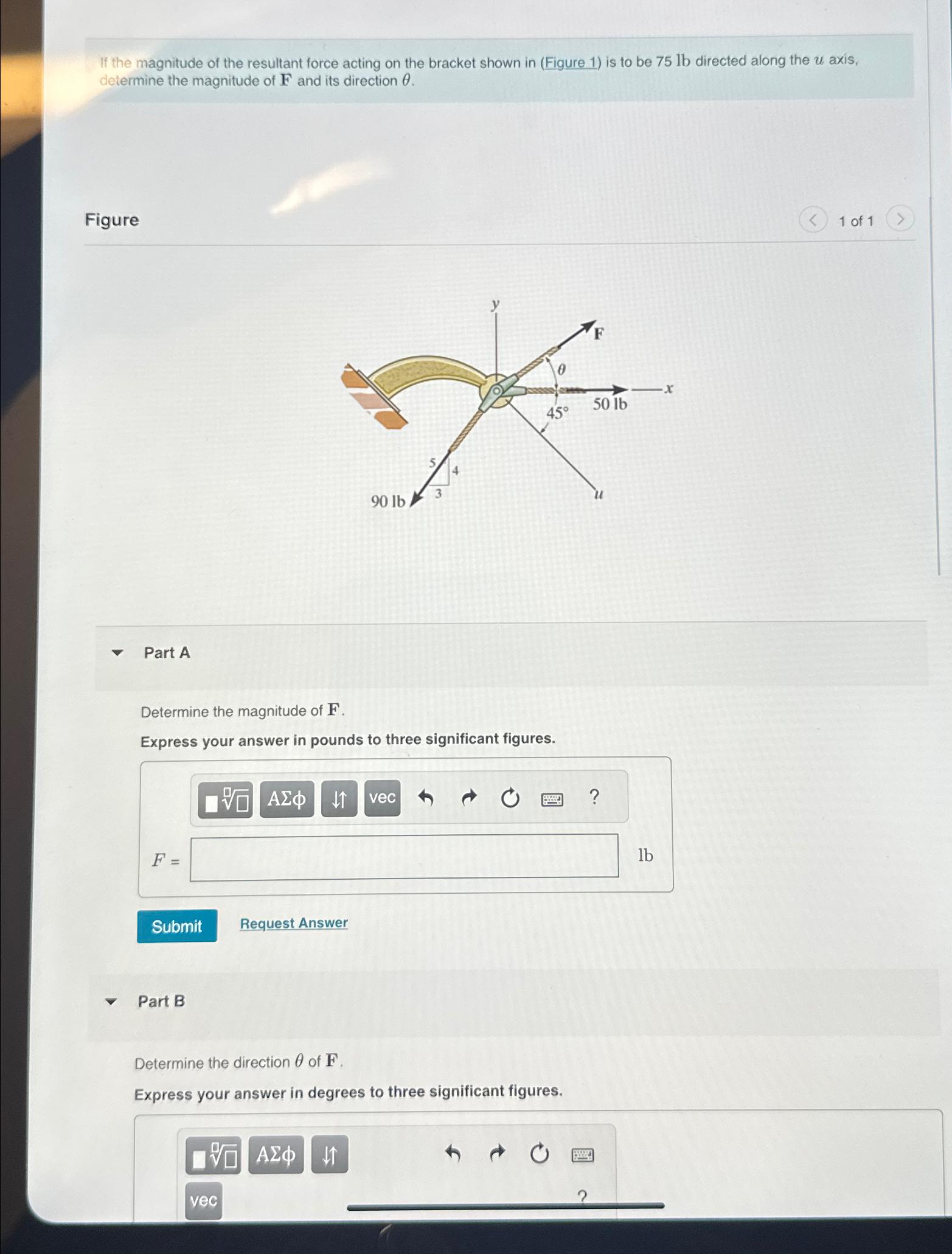 If the magnitude of the resultant force acting on
