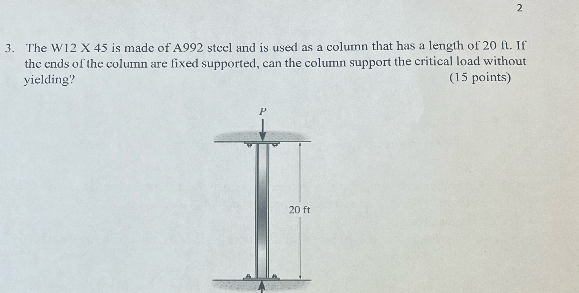 The W 1 2 X 4 5 is made of A 9 9 2 steel and is