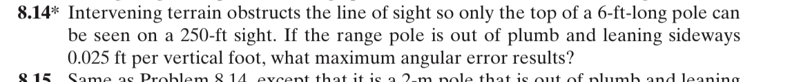 8 . 1 4 * Intervening terrain obstructs the line