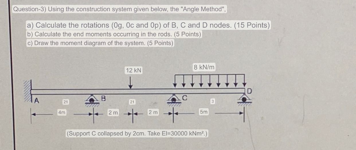 Question - 3 ) Using the construction system