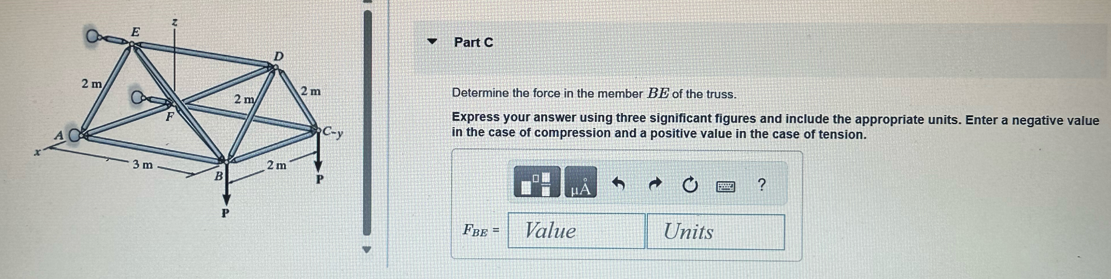 Part A Consider the space truss shown in ( Figure