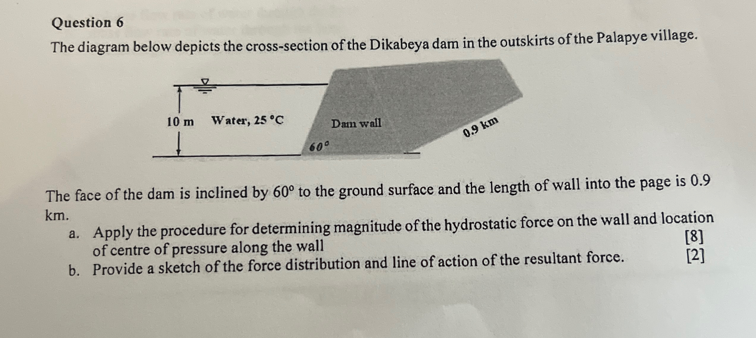 Question 6 The diagram below depicts the cross -