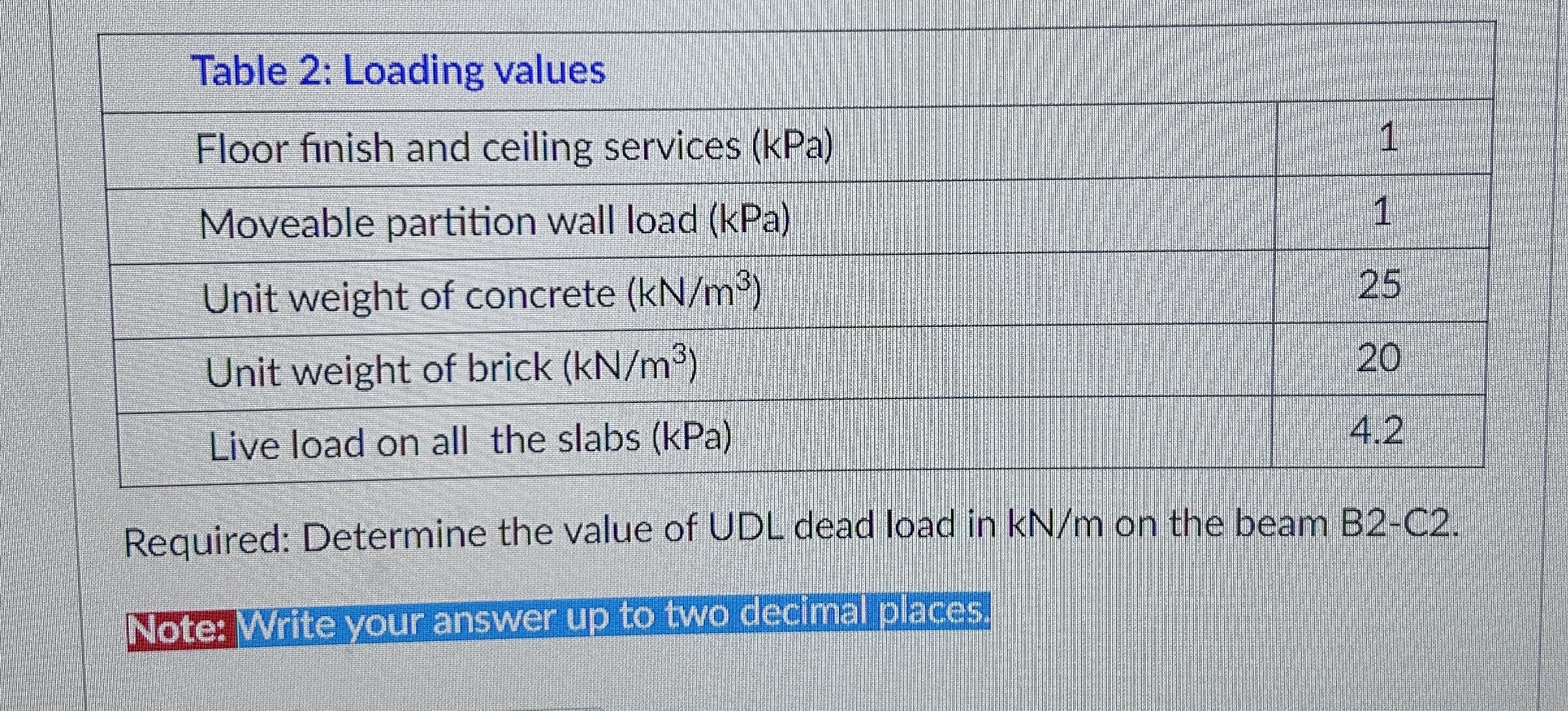 Figure below shows the structural layout for a