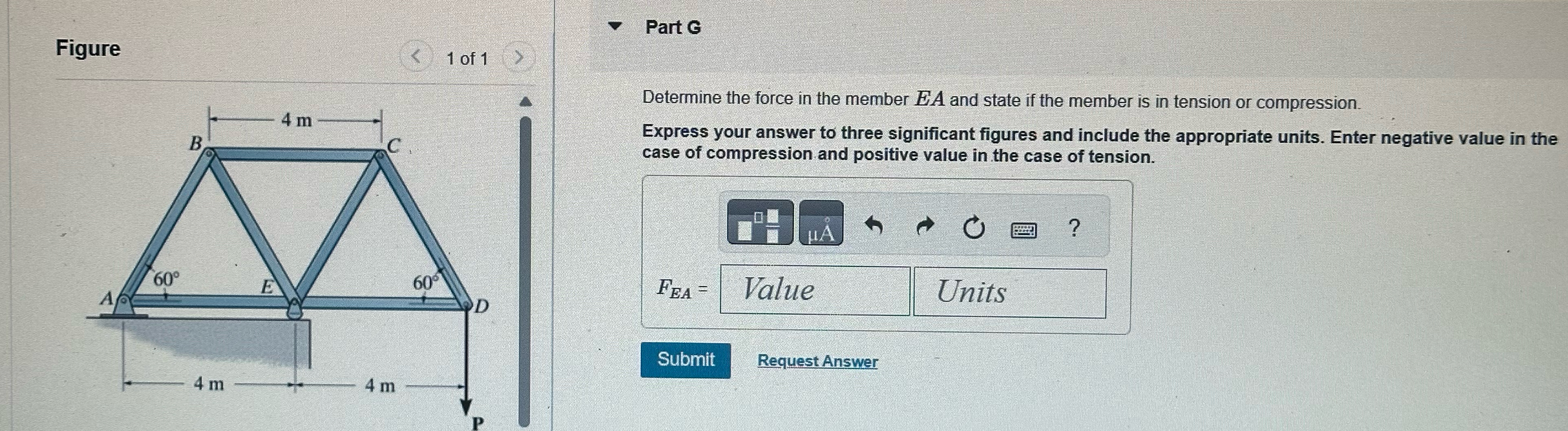 Consider the truss shown in ( Figure 1 ) . Set P