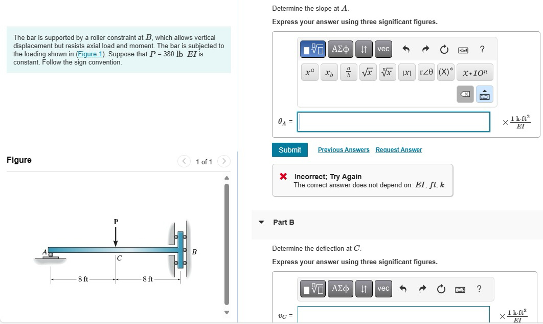 Determine the slope at A . Express your answer