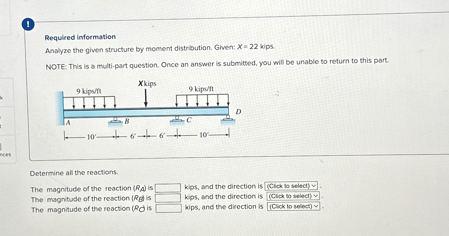 Required information Analyze the given structure