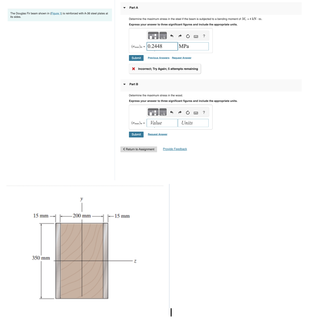 The Douglas Fir beam shown in ( Figure 1 ) is