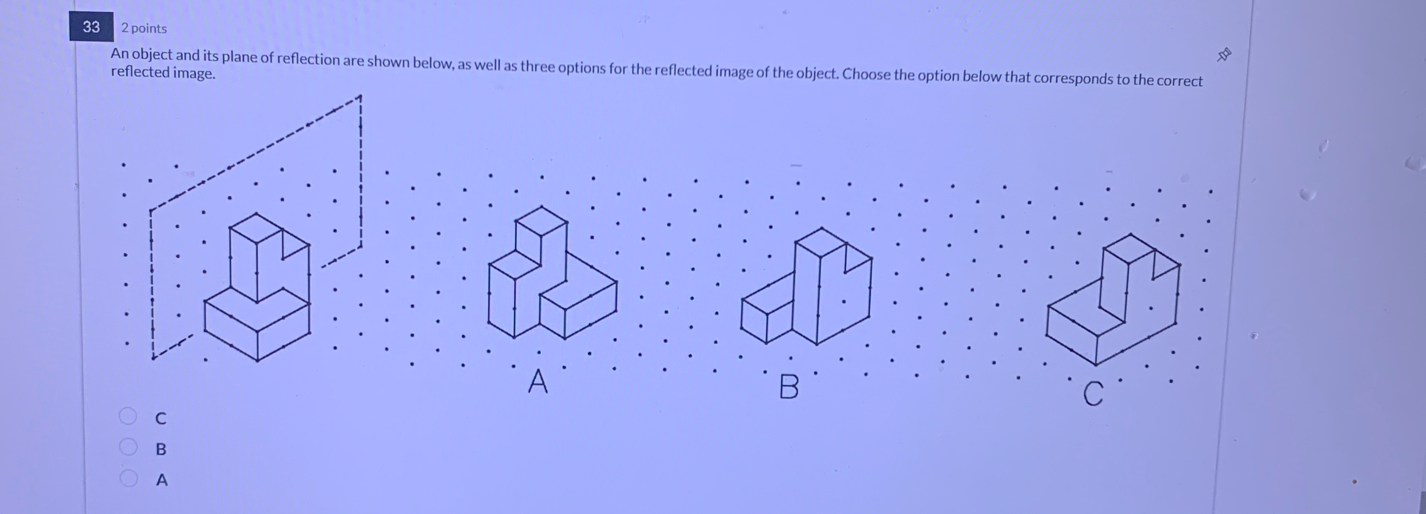 3 3 2 points An object and its plane of