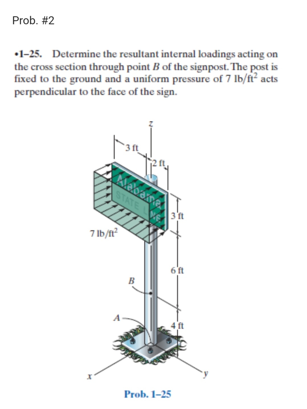 Prob. # 2 - 1 - 2 5 . Determine the resultant