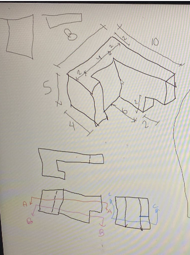 drwe section view of aa bb cc