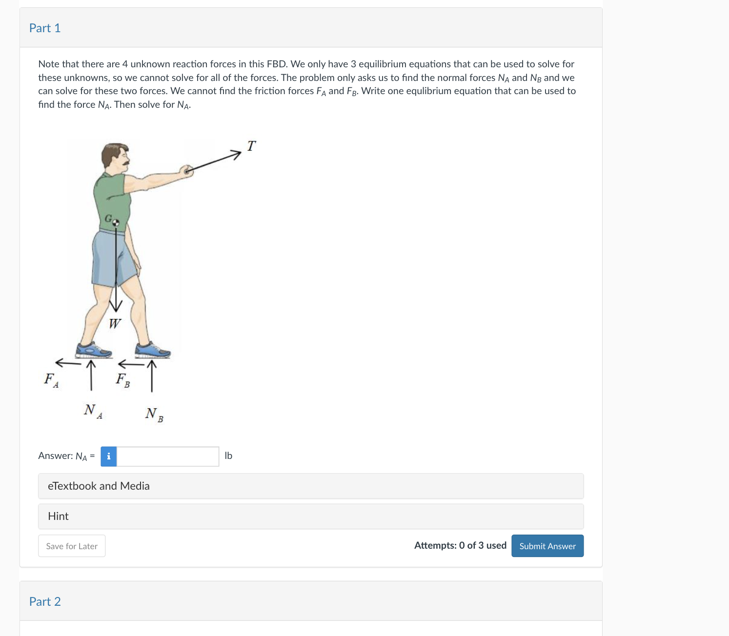 Part 1 Note that there are 4 unknown reaction