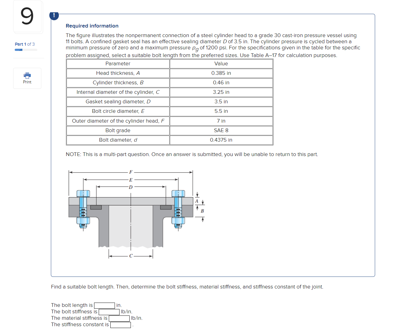 Required information The figure illustrates the