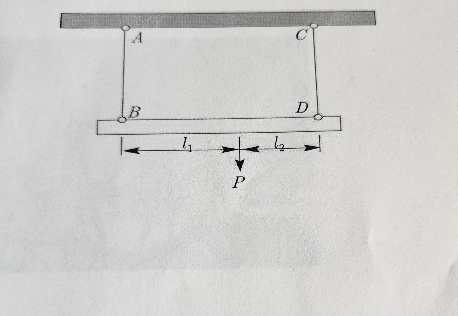 As shown in Figure, the steel bars AB and CD with