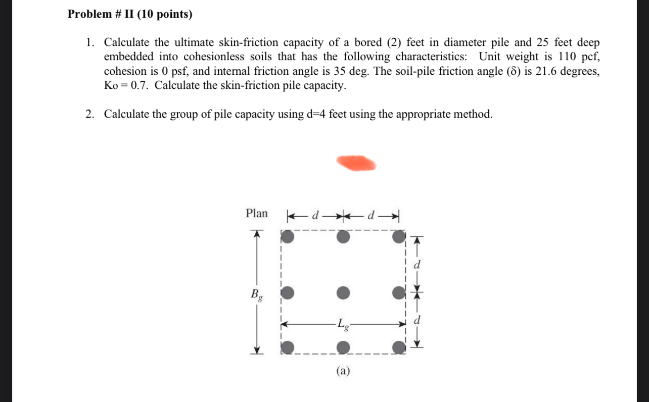 Problem # II ( 1 0 points ) Calculate the