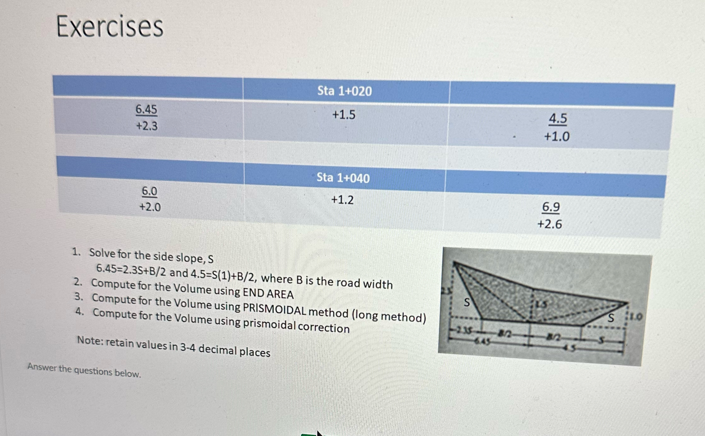 Exercises \ table [ [ , Sta 1 + 0 2 0 , ] , [ + 2
