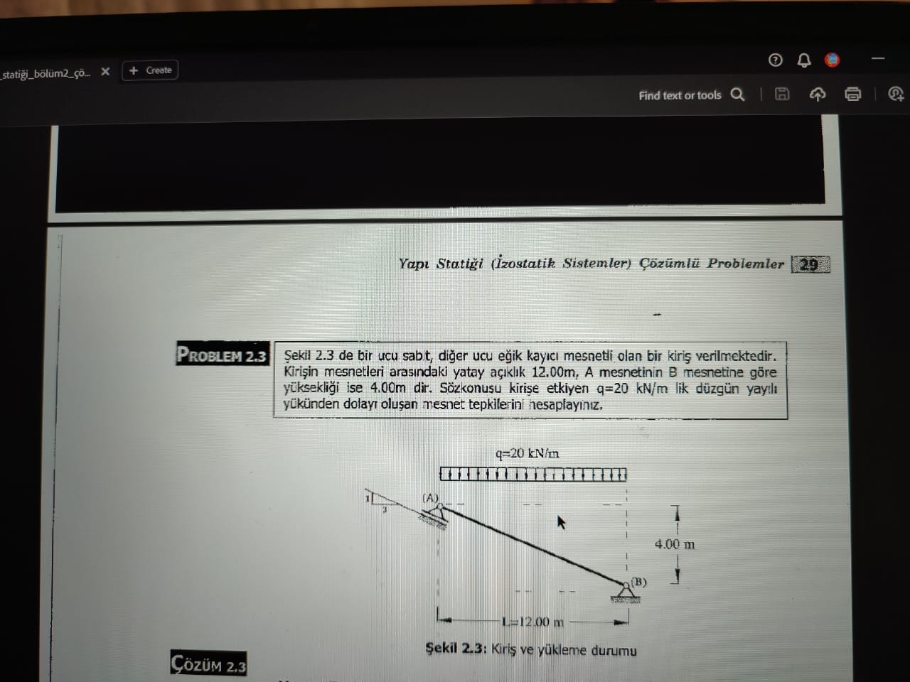 ekil 2 . 3 de bir ucu sabit, di er ucu e ik kay c