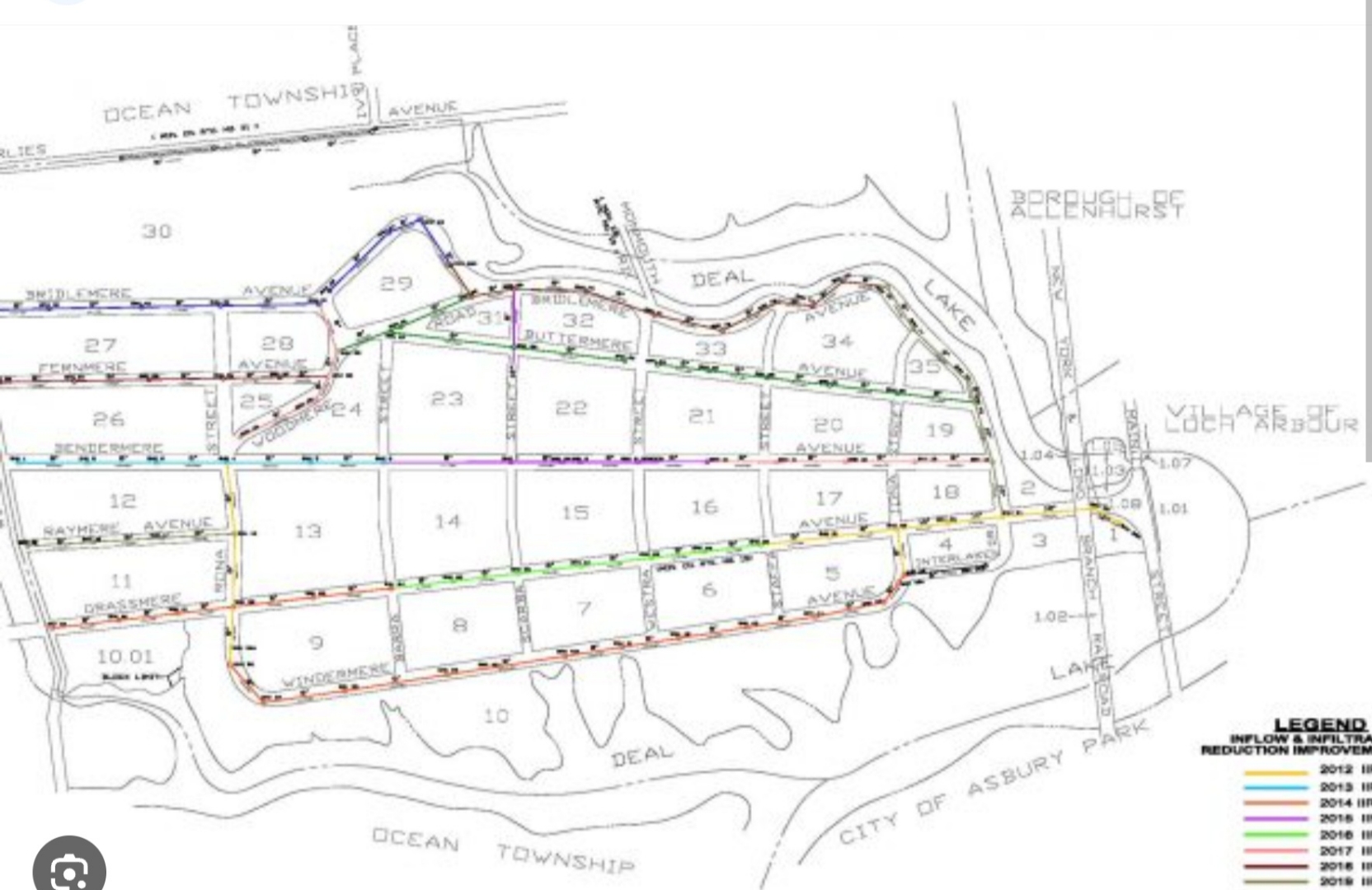 design sanitary sewers. ( use map given and set