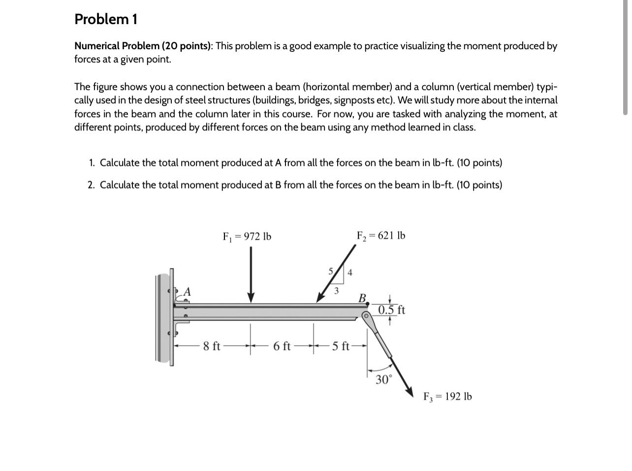 Problem 1 Numerical Problem ( 2 0 points ) : This