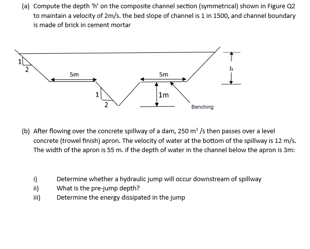 ( a ) Compute the depth h on the composite