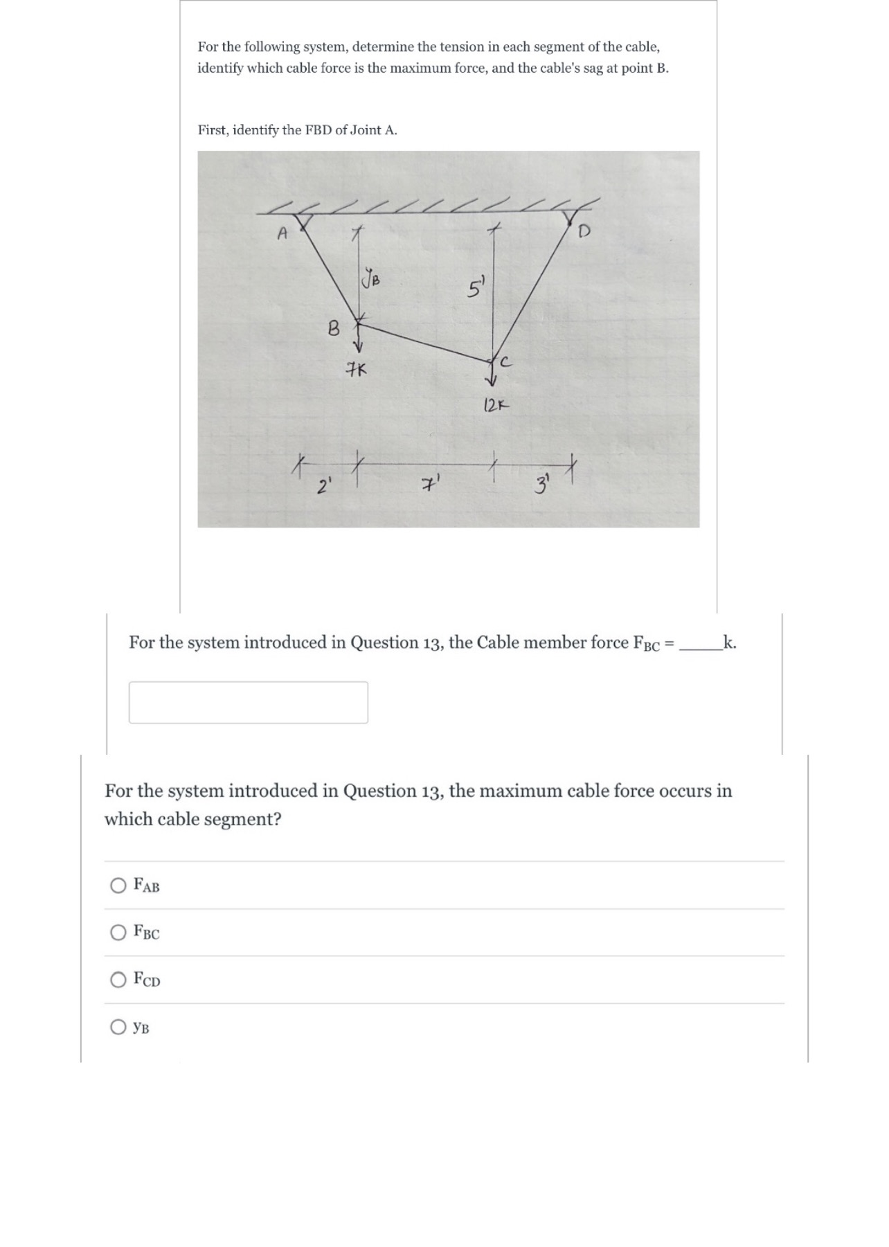 Review the 3 following. What is the force in