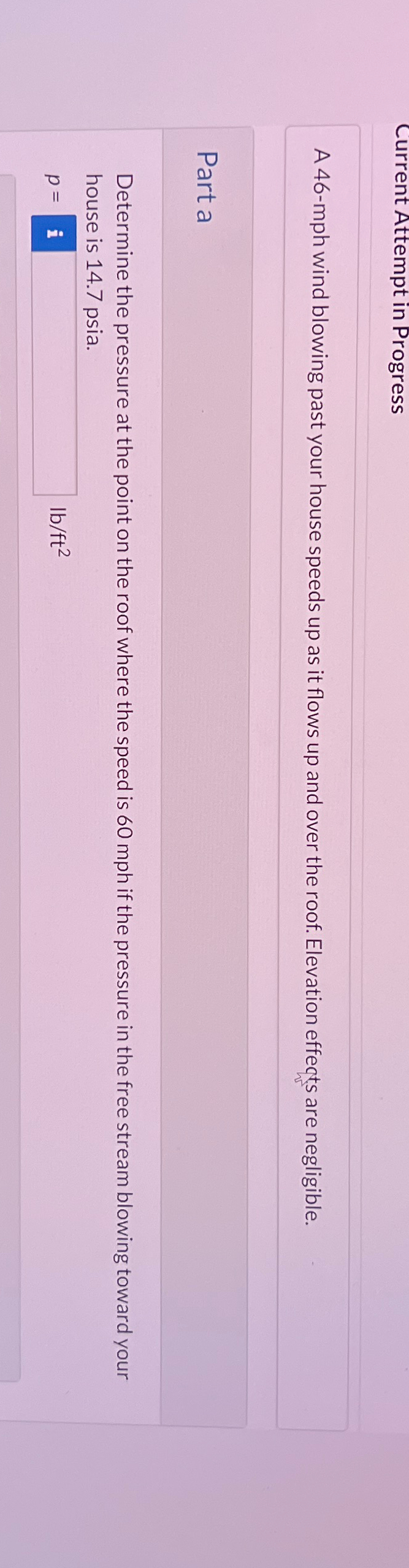 Current Attempt in Progress A 4 6 - mph wind