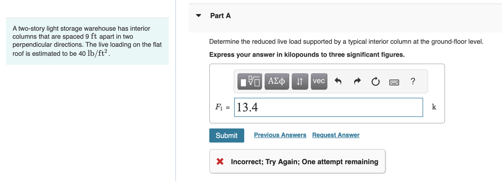 does not qualify for reduced live load