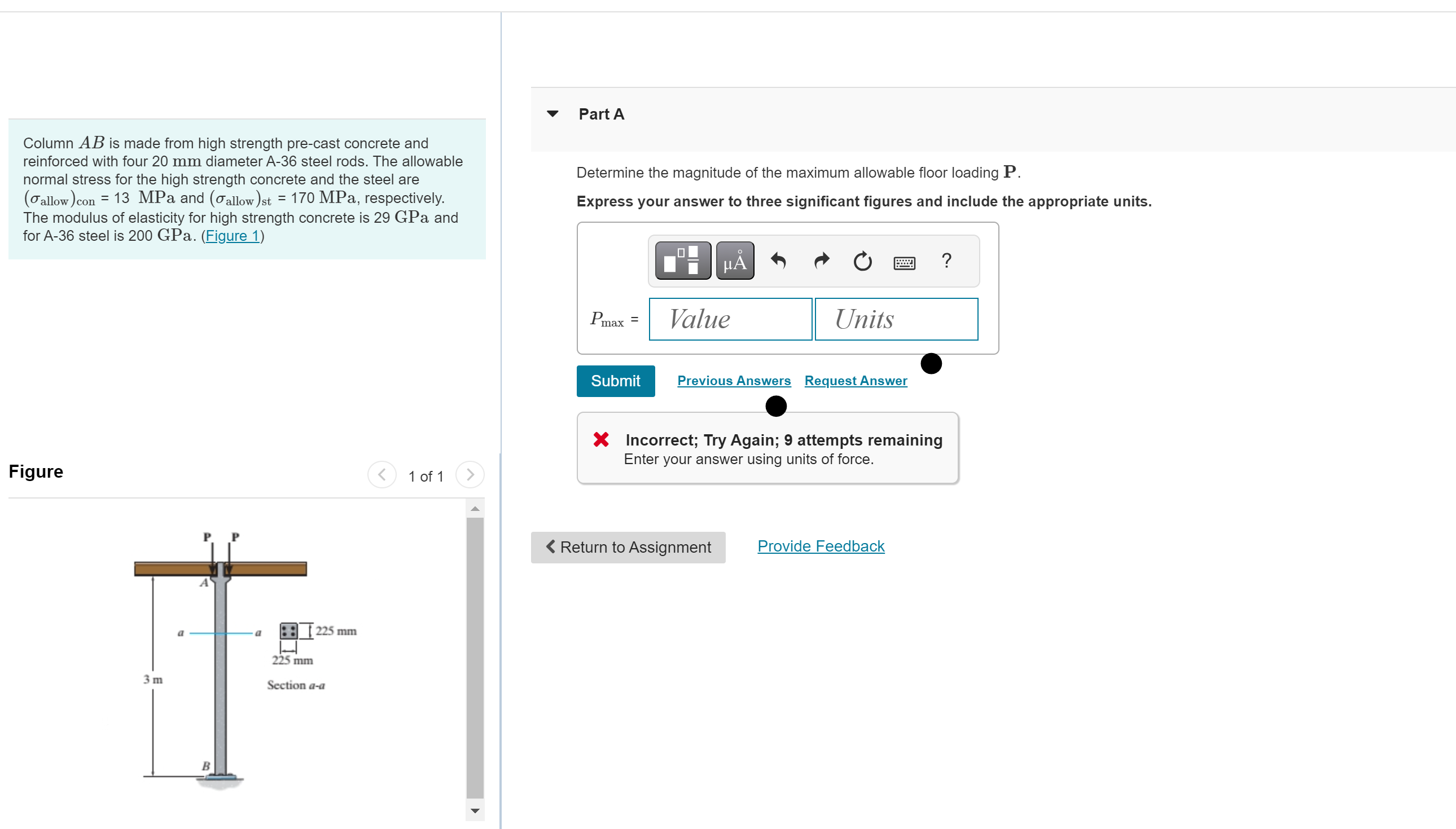 Column A B is made from high strength pre - cast