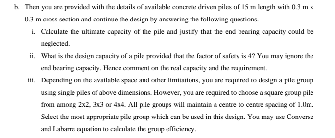 b . Then you are provided with the details of