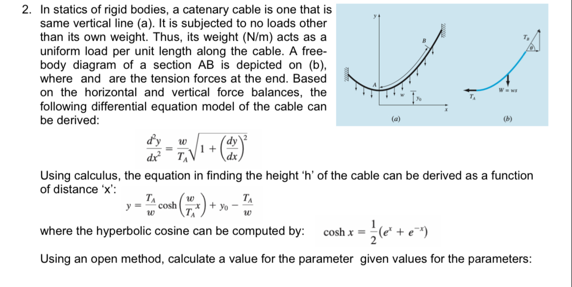 Numerical Solutions to CE Problems: In statics of