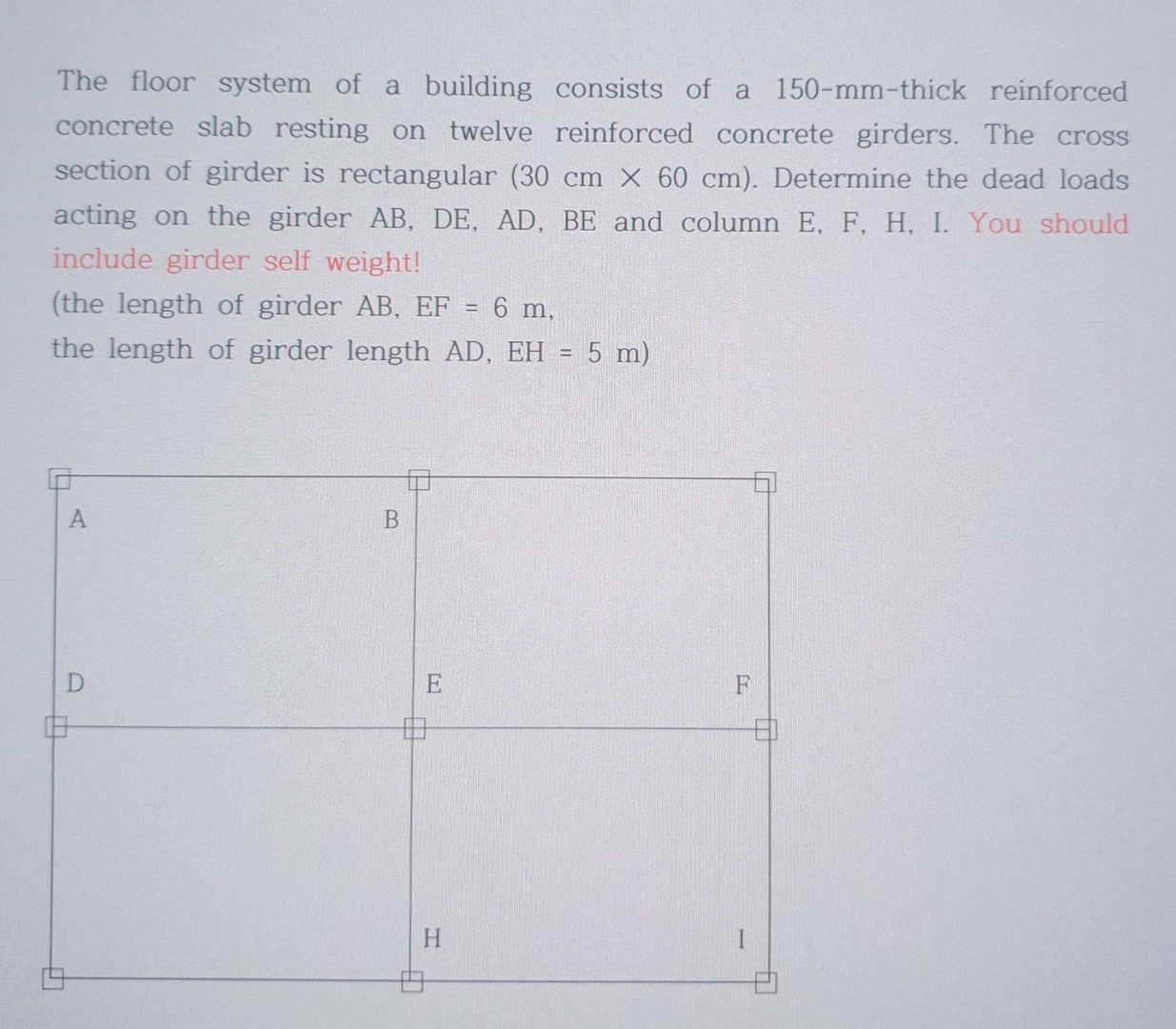 Given ( Concrete , reinforced unit weight = 2 3 .