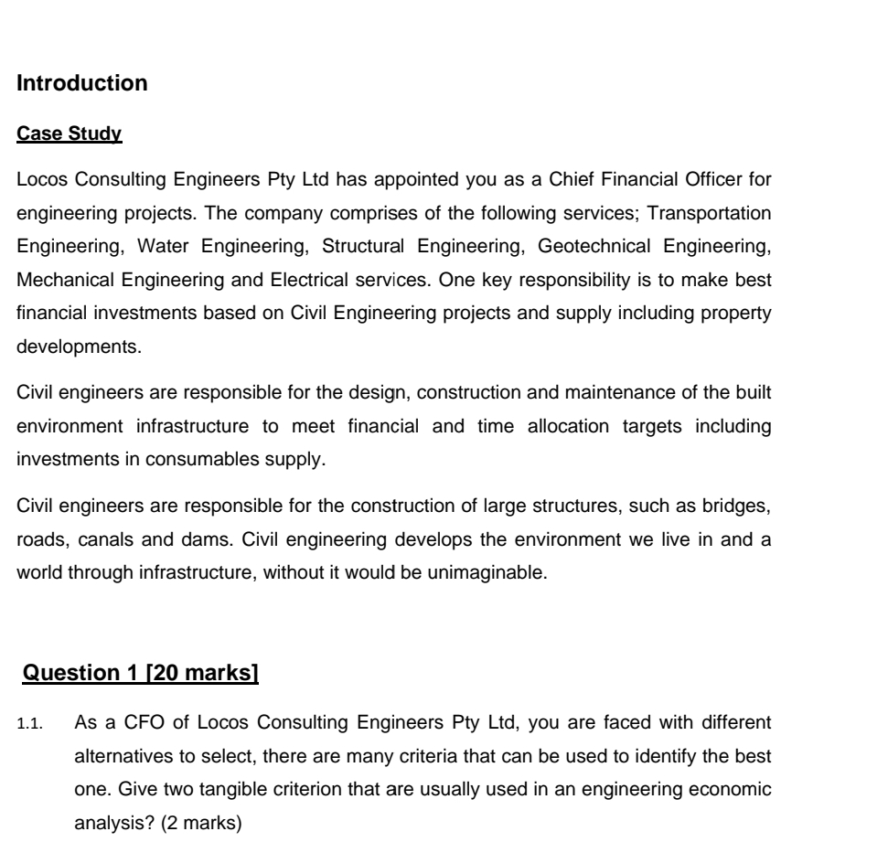 Introduction Case Study Locos Consulting