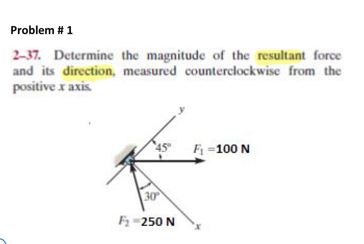 Problem # 1 2 - 3 7 . Determine the magnitude of