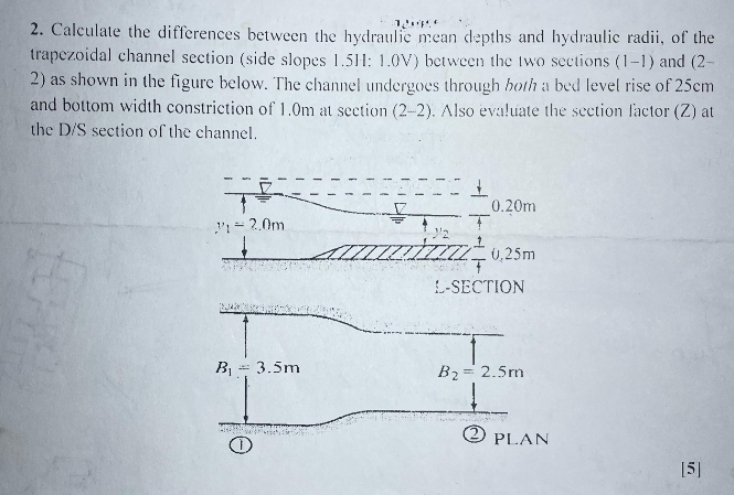 Calculate the differences between the hydraulic